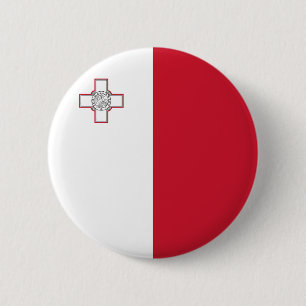 Malta-Flagge Button