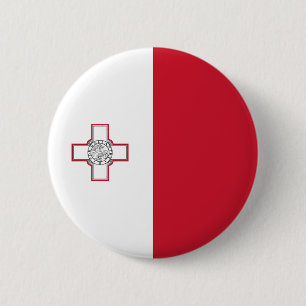 Malta-Flagge Button