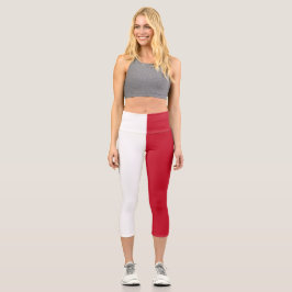 Malta-Flagge Capri Leggings