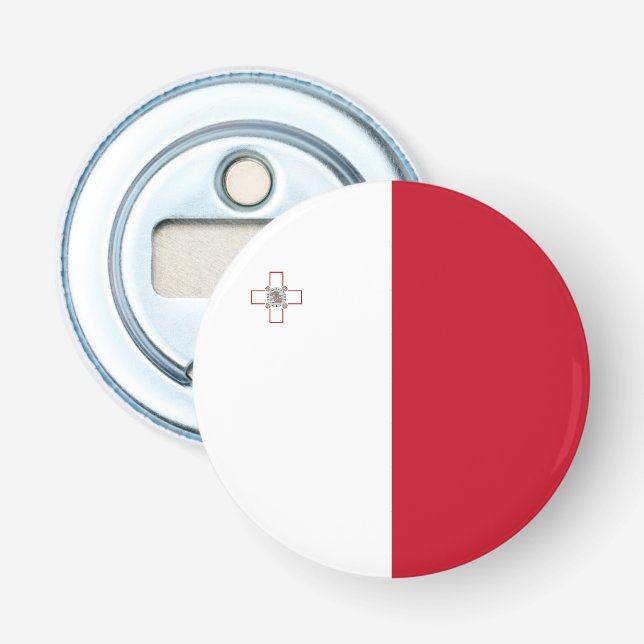 Malta-Flagge Flaschenöffner (Vorderseite)