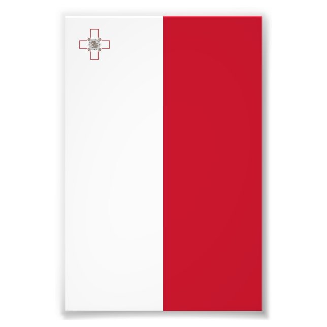 Malta-Flagge Fotodruck (Vorne)