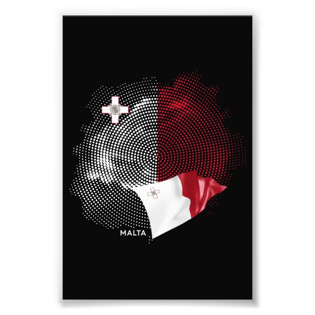 Malta-Flagge Fotodruck (Vorne)