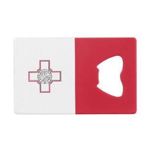 Malta-Flagge Geldbeutel Flaschenöffner