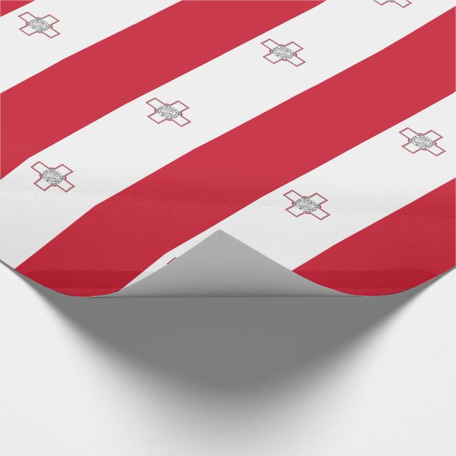 Malta-Flagge Geschenkpapier (Ecke)
