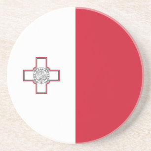Malta-Flagge Getränkeuntersetzer