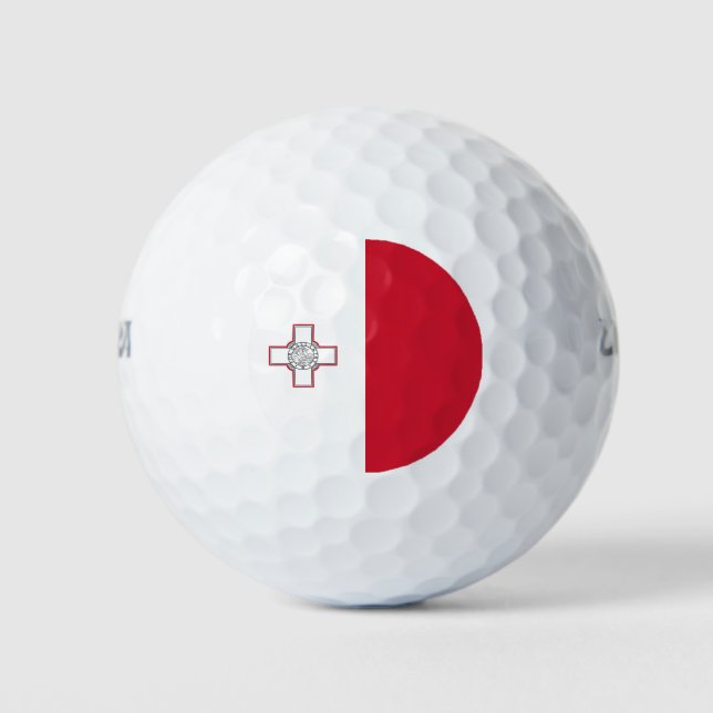 Malta-Flagge Golfball (Vorderseite)