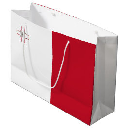 Malta-Flagge Große Geschenktüte