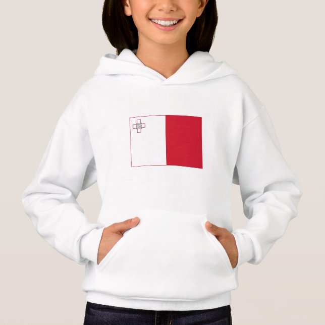Malta-Flagge Hoodie (Vorderseite)