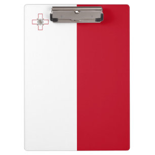 Malta-Flagge Klemmbrett
