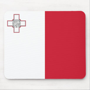 Malta-Flagge Mousepad