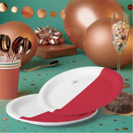 Malta-Flagge Pappteller