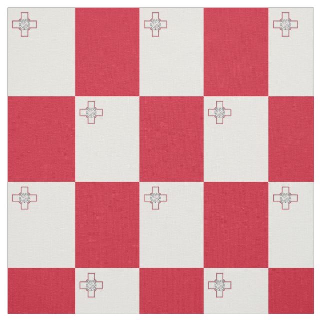 Malta-Flagge Stoff (Muster)