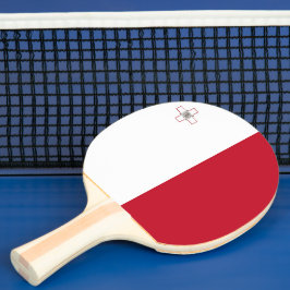 Malta-Flagge Tischtennis Schläger