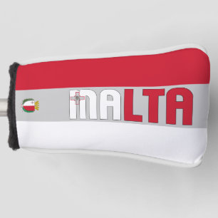 Malta-Flagge Tolles Patriotisches Golf-Schlaglocha Golf Headcover