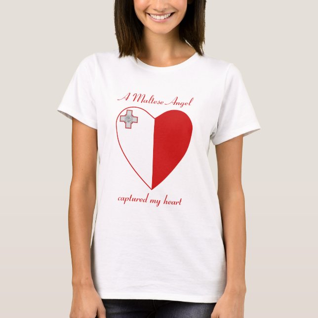 Malta-Flaggen-Schatz-T - Shirt (Vorderseite)