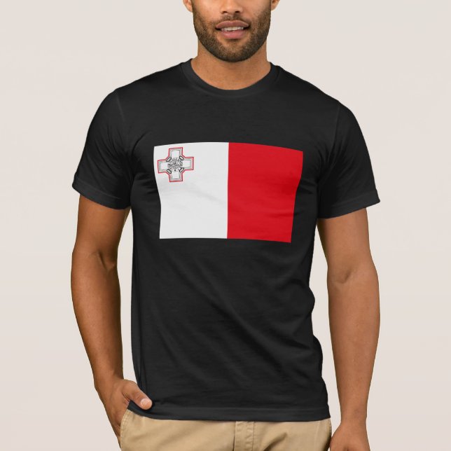 Malta-Flaggen-T - Shirt (Vorderseite)