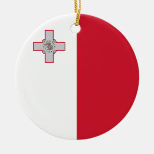 Malta-Flaggen-Verzierung Keramikornament