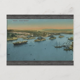 Malta - Großer Hafen, Vintag Postkarte