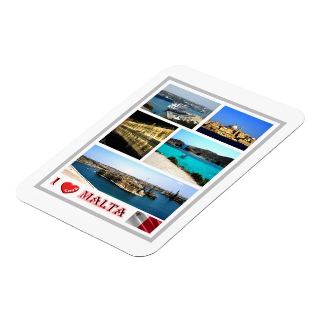 Malta - I Liebe - Magnet (Linke Seite)