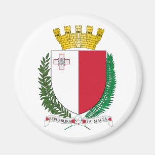 Malta Landeswappen Symbol Emblem Flagge Magnet