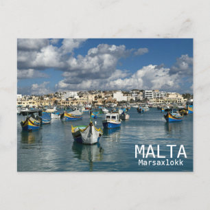 Malta - Marsaxlokk Postcard! Postkarte