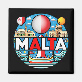 Malta Mediterranean Island National Magnet