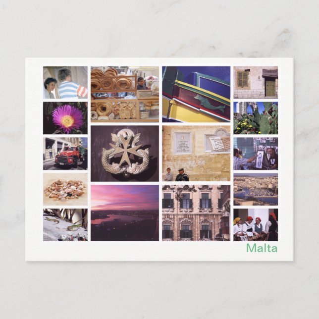 Malta - Mehrbild 2 Postkarte (Vorderseite)