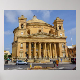 Malta Mosta Rotunde Mittelmeerinsel Foto Poster