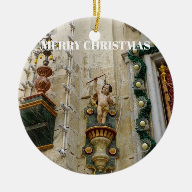 Malta Panorama Weihnachtsreise Ornament (Vorne)
