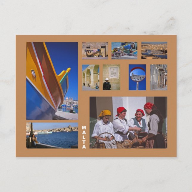 Malta Postkarte (Vorderseite)