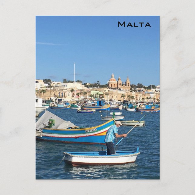Malta Postkarte (Vorderseite)