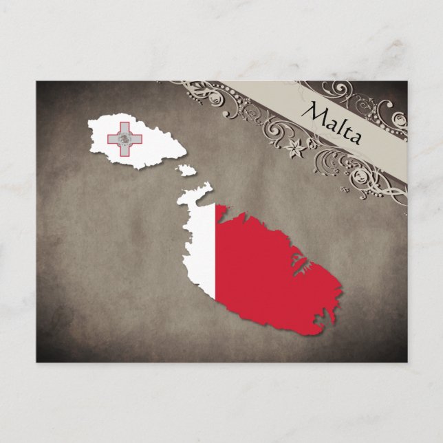 Malta Postkarte (Vorderseite)