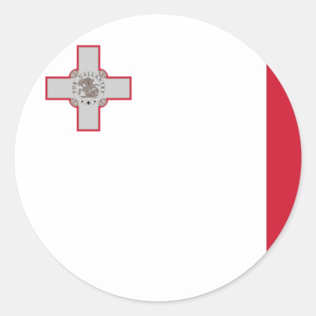 Malta Runder Aufkleber (Vorderseite)
