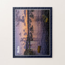 Malta St. Paul's Bay By Night Cloudy Sky Sea View