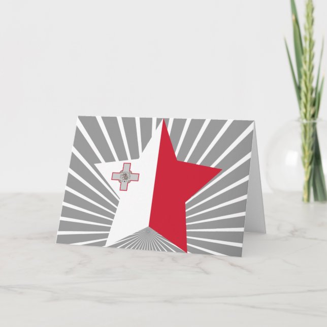 Malta-Stern Feiertagskarte (Vorderseite)