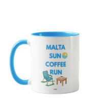 Malta Sun Coffee Run Tasse | AMAR Prints