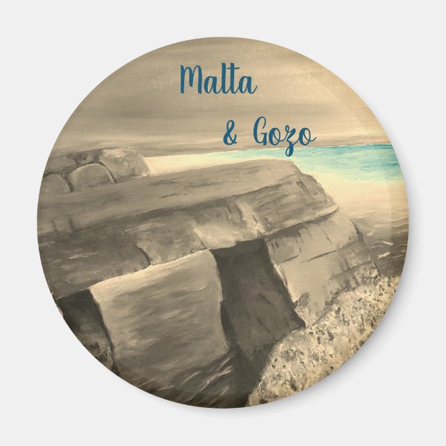 Malta und Gozo Souvenir Magnet (Vorne)