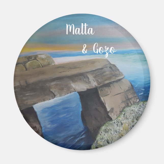 Malta und Gozo Souvenir Magnet (Vorne)