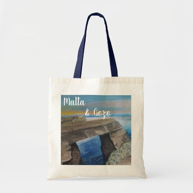 Malta und Gozo Souvenir Tote Bag Tragetasche (Vorne)