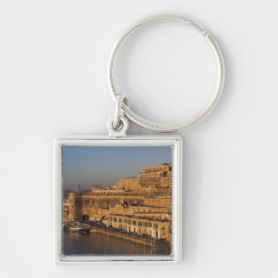 Malta, Valletta, Hafenansicht von Lower Barrakka Schlüsselanhänger