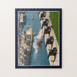 Malta Valletta Saluting Battery Cannon Fire