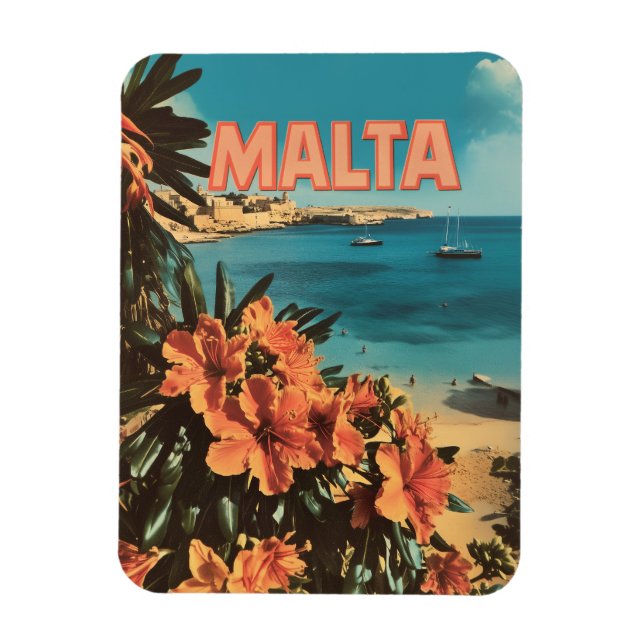 Malta Vintag Magnet (Vertikal)