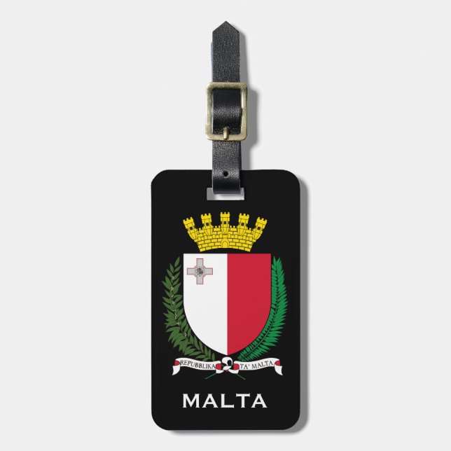 Malta* Wappen Gepäckanhänger (Vorderseite vertikal)