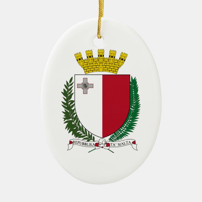 Malta-Wappen Keramikornament (Vorne)