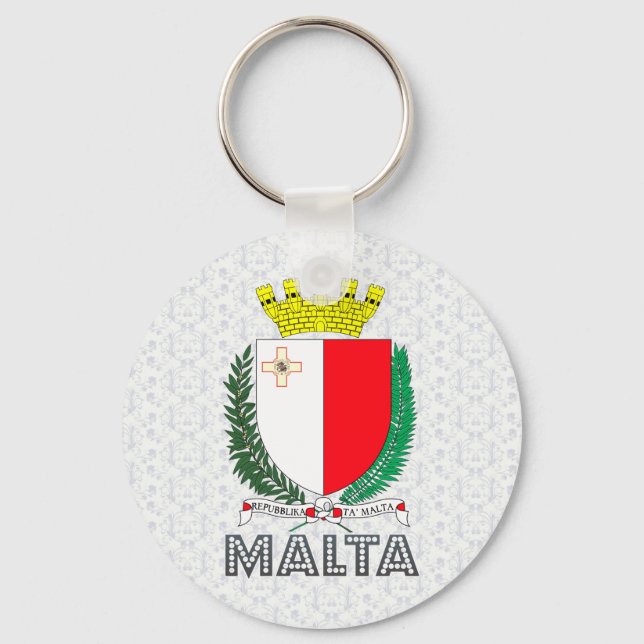 Malta-Wappen Schlüsselanhänger (Vorderseite)