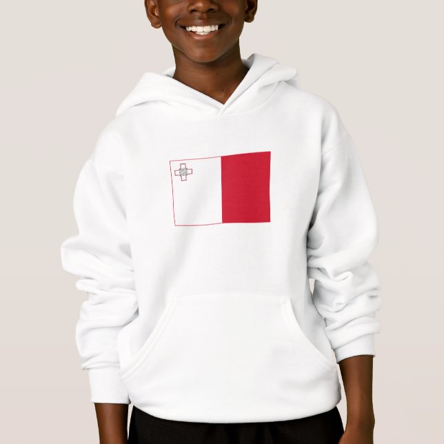 Maltaflagge Hoodie (Vorderseite)