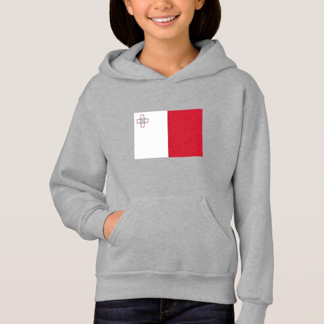 Maltaflagge Hoodie (Vorderseite)