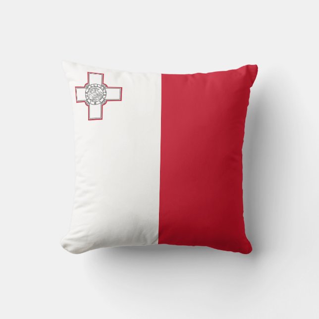 Maltaflagge Kissen (Vorderseite)
