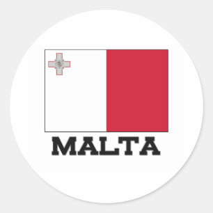 Maltaflagge Runder Aufkleber