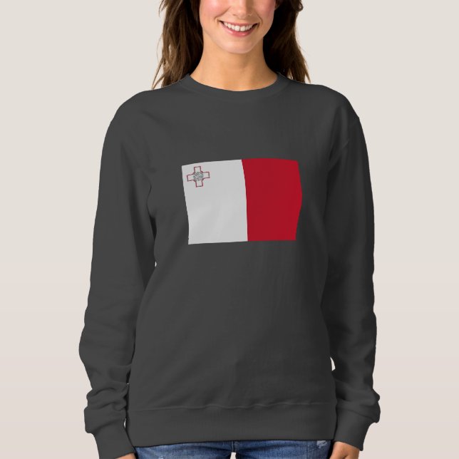 Maltaflagge Sweatshirt (Vorderseite)